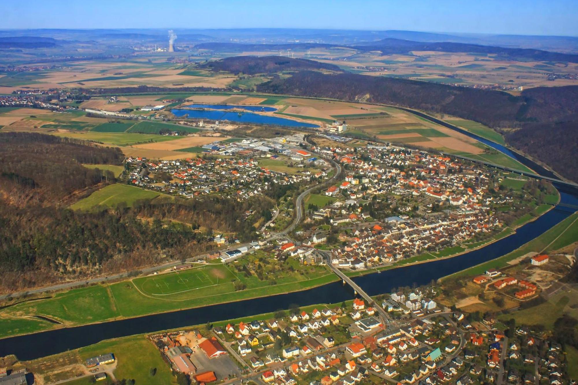 Ferienwohnungen Am Weserstrand Боденвердер Екстериор снимка